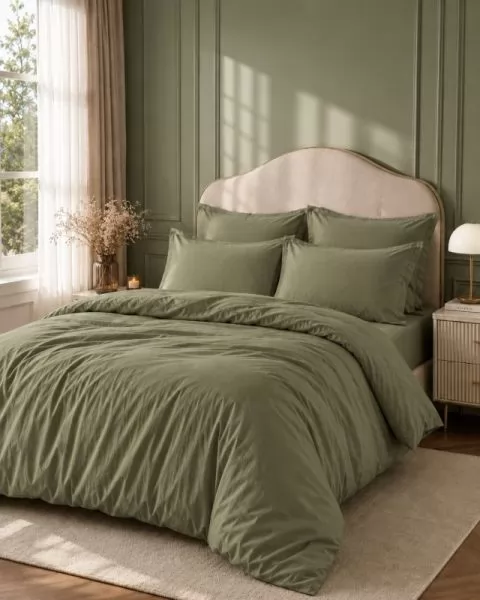 Solid Color Linen Sets