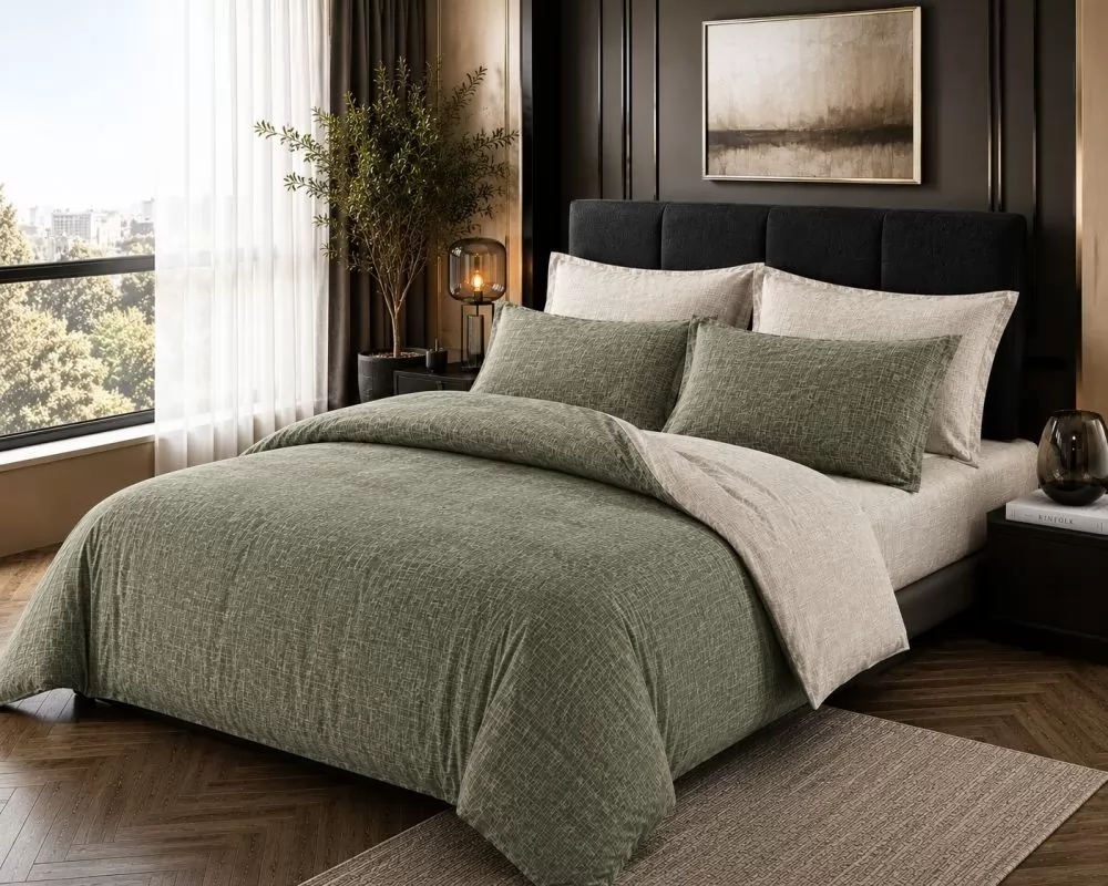 Two-Color Poplin Linen Sets